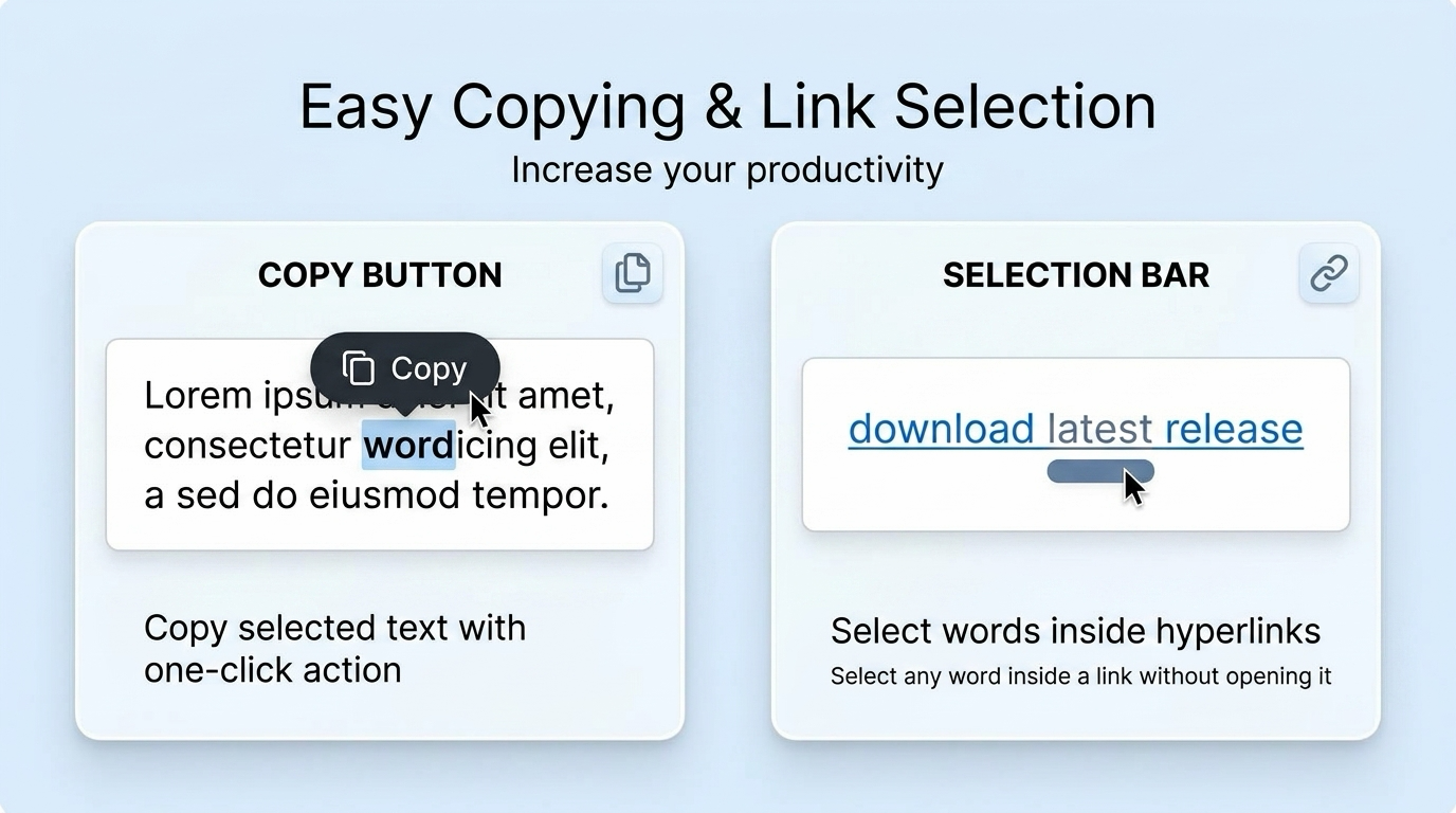 Text Select .click